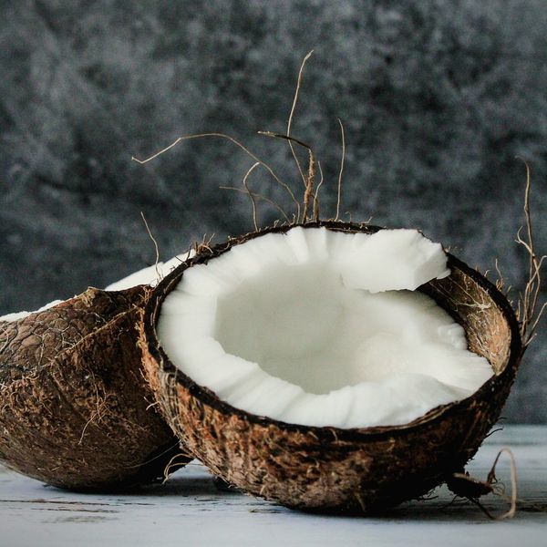 Noix de coco ouverte
