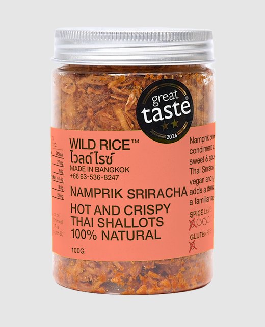 Pot de Namprik Sriracha Wild Rice, packshot studio