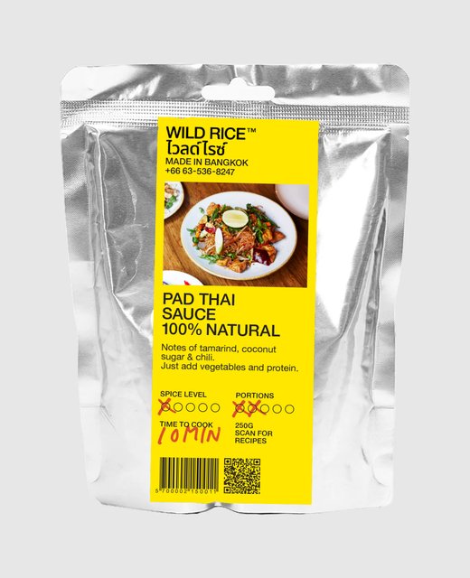 Poche de sauce Pad Thai Wild Rice, packshot studio