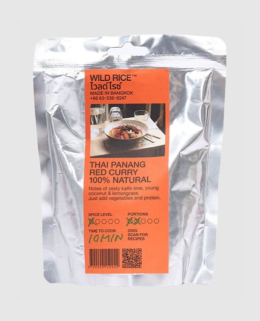 Poche de sauce Panang Red Curry Wild Rice, packshot studio